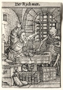 Dødedansen: The Miser, ca. 1526.