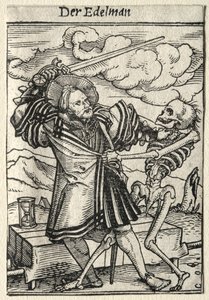 Dødedansen: Adelsmanden. af Hans Holbein