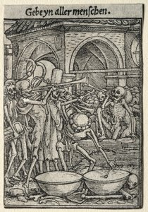 Dødedansen: Dødens trompeter af Hans Holbein