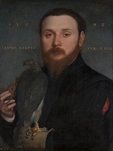 Portræt af en falkoner af Hans Holbein