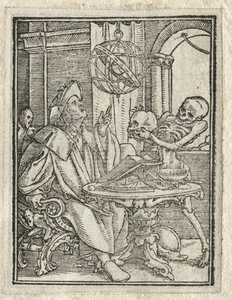 Dødedansen: Astrologen; Den rige mand af Hans Holbein