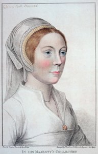 Portræt af Catherine Howard (1520-42) graveret af Francesco Bartolozzi (1727-1815) 1796 af Hans Holbein der Jüngere
