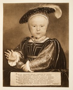 Prins Edward, senere kong Edward VI, ca. 1540, pub. 1902 (collotype) af Hans Holbein der Jüngere