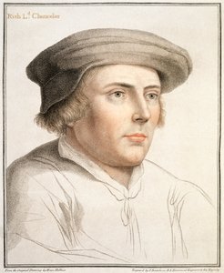 Richard Rich, første baron Rich (ca. 1496-1567) graveret af Francesco Bartolozzi (1727-1815) af Hans Holbein der Jüngere