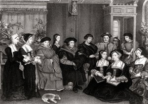 Familien til Thomas More (1478-1535), Englands kansler af Hans Holbein der Jüngere