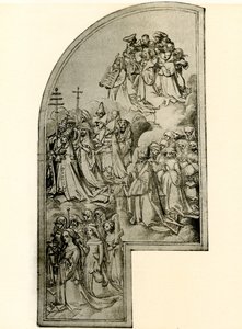 Design til en altertavle med helgener af Hans Holbein the Elder