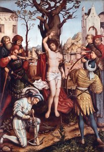 Martyrium of St Sebastian, af Hans Holbein den Ældre (ca 1465-1524)