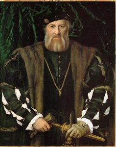 Charles de Solier, Sieur de Morette (olie på egetræ) af Hans Holbein the Younger