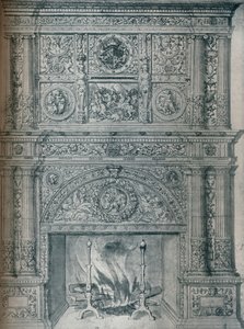 Tegning af skorstensstykke, c1537 af Hans Holbein der Jüngere