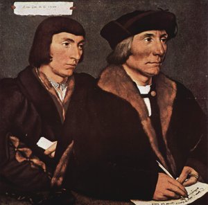Tysk: Thomas Godsalve (1481-1542) und sein Sohn Sir John (etwa 1510-1556) Portræt af Thomas Godsalve og hans søn John af Hans Holbein the Younger