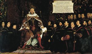 Henry VIII og frisørkirurger af Hans Holbein der Jüngere