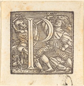 Bogstav P af Hans Holbein der Jüngere