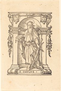 Sankt Paul med bog og sværd. af Hans Holbein der Jüngere