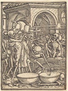 Skeletter, der spiller musik af Hans Holbein the Younger