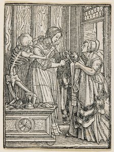 Grevinden fra »Dødens dans« (Lyon), 1538 af Hans Holbein the Younger
