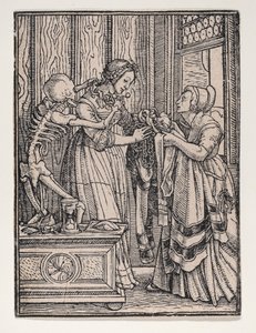 Grevinden, fra «Dødedansen» af Hans Holbein the Younger