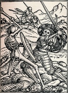 Ridderen og døden, 1538, 1917 af Hans Holbein der Jüngere
