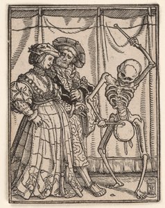 Adelskvinden, fra «Dødedansen» af Hans Holbein the Younger