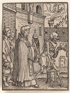 Præsten, fra „Dødedansen“ af Hans Holbein the Younger
