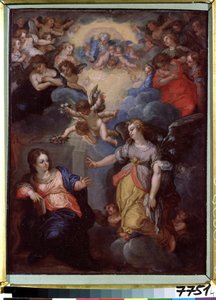 Bebudelsen. Maleri af Hans Rottenhammer Lysken (1564-1625). Olie på kobber, 37 x 21 cm. Tysk kunst, Manierisme. Statens Museum for Udenlandsk Kunst i Republikken Letland, Riga (Letland).