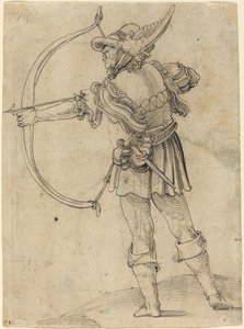 Bueskytte tegner sin bue af Hans Leonard Schaufelein