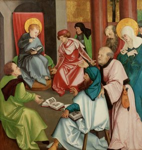 Kristus i templet, ca. 1505 (olie på panel)