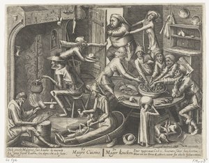 Det tynde køkken Le Maigre Cuisine / The Skinny Keucken (titel på objekt) af Hans Liefrinck (I)