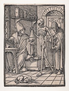 Lægen eller lægen, fra Dødedansen, ca. 1526, udgivet 1538.