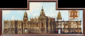 Design til et palads: Bagside og plantegning af Hans Makart