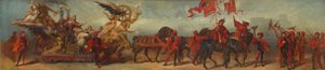 Udkast til festoptoget i 1879 – Jernbanearbejderne af Hans Makart
