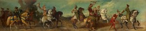 Udkast til festoptoget 1879 - Falkejagten af Hans Makart