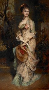 Portræt af Hanna Klinkosch (1849-1925), fra 1890 Prinsesse af Liechtenstein ved ægteskab
