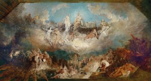 Nibelungens forlis i Rhinen, 1882-1884. af Hans Makart