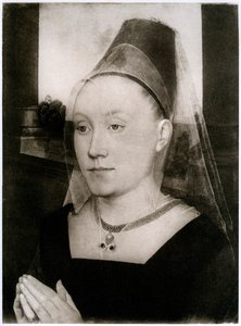 Barbara Van Vlaenderbergh, hustru til Guillaume Moreel, c1480, 1927 af Hans Memling