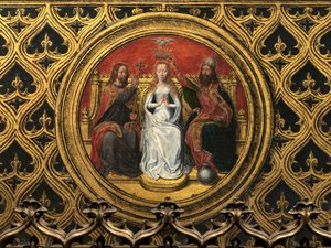 Detalje af Sankt Ursulas relikvieskrin af Hans Memling