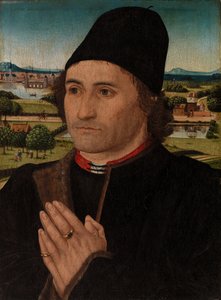 Portræt af en mand af Hans Memling