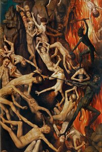 Triptykon med den sidste dom, højre skodde (olie på træ) af Hans Memling