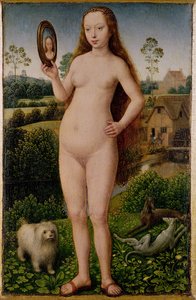 Forfængelighed, centralt panel fra Triptych of Earthly Vanity and Divine Salvation, ca. 1485