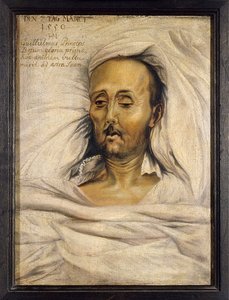 Guillaume IV de Baviere dit le Constant (1493-1550), sur son lit de mort - hertug Vilhelm IV af Bayern på sit dødsleje af Mielich (Muelich), Hans (1516-1573) af Hans Mielich or Muelich