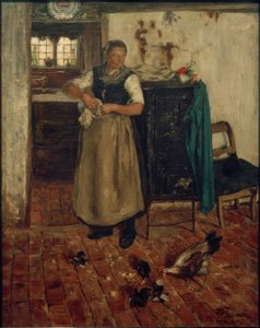H.P.Feddersen, Friesin in der Küche