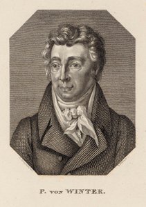 Portræt af komponisten Peter von Winter 1754-1825, ca. 1830. af Hans Rudolf Rahn