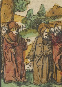 Kristus advarer disciplene om falske profeter, fra Das Plenarium, 1517.