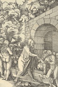 Kristus i limbo, fra spejlet af vor Herre Jesu Kristi lidenskab, 1507. af Hans Schäufelein the Elder