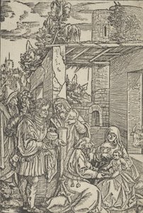 The Adoration of the Magi, fra Ewangeli og Epistel, 1512. af Hans Schäufelein the Elder