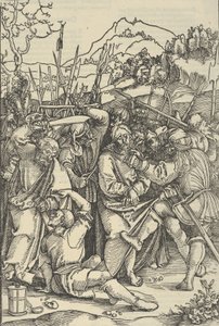 Kristi arrestation, fra spejlet af vor Herre Jesu Kristi lidenskab, 1507. af Hans Schäufelein the Elder