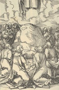 Kristi himmelfart, fra spejlet af vor Herre Jesu Kristi lidenskab, 1507. af Hans Schäufelein the Elder