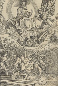 Høsten og vinpressen af blod. af Hans Schäufelein the Elder