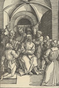 The Mocking of Christ, fra spejlet af vor Herre Jesu Kristi lidenskab, 1507.