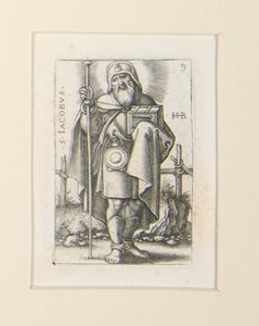 En række af de tolv apostle med frontispice af Hans Sebald Beham
