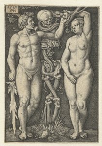 Adam og Eva og Døden af Hans Sebald Beham